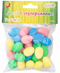 Jajka styropianowe kolorowe