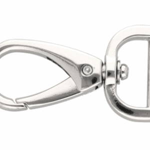 Karabińczyk metalowy 20mm brelok nikiel połysk