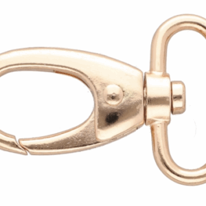 Karabińczyk metalowy 32mm jasne złoto złoto brelok