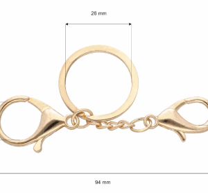 Kółko z karabińczykiem do breloka karabińczyk baza