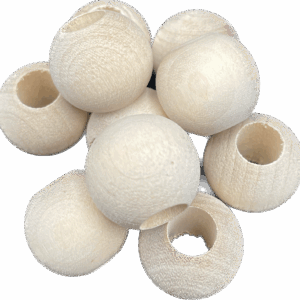 DUŻY OTWÓR Korale koraliki drewniane z dużym otworem 18mm DUŻY OTWÓR