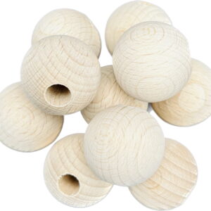 DUŻY OTWÓR Korale koraliki drewniane z dużym otworem 25mm DUŻY OTWÓR