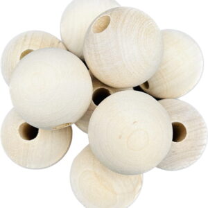 DUŻY OTWÓR Korale koraliki drewniane z dużym otworem 30mm DUŻY OTWÓR