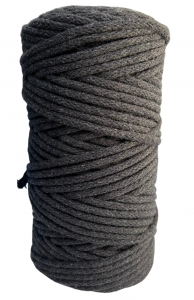 WAS Sznurek bawełniany z rdzeniem 100m 5mm - antracyt WAS