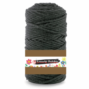 WAS Sznurek bawełniany z rdzeniem 100m 3mm ANTRACYT WAS