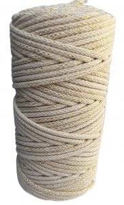 WAS ZŁOTA NITKASznurek bawełniany z rdzeniem kość słoniowa 100m 5mm WAS ZŁOTA NITKA
