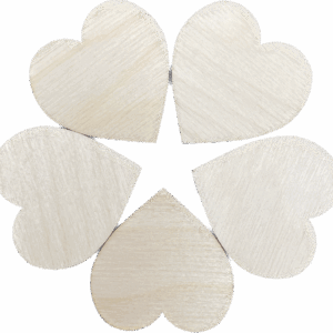 Serce drewniane serduszko 5cm sklejka ozdoba