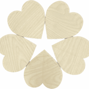 Serce drewniane serduszko 15cm sklejka ozdoba