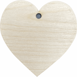 Serce drewniane serduszko z dziurą 7