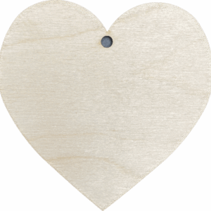 Serce drewniane serduszko z dziurą 15cm sklejka