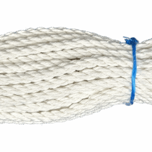 Lina bawełniana BIAŁA kręcona żeglarska sznur 6mm 10m