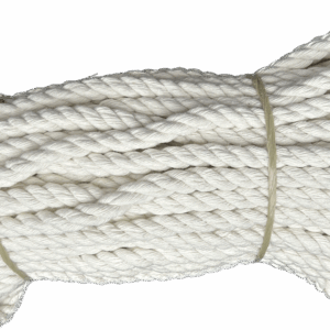 Lina bawełniana  BIAŁA kręcona żeglarska sznur 8mm 25m