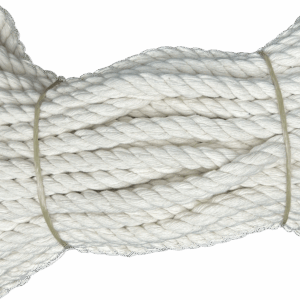 Lina bawełniana  BIAŁA kręcona żeglarska sznur 10mm 25m
