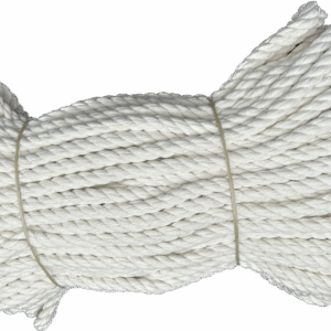 Lina bawełniana  BIAŁA kręcona żeglarska sznur 10mm 50m
