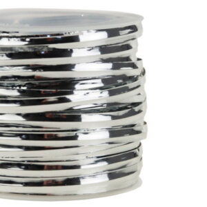 Drut drucik florystyczny płaski srebrny 15m 4mm