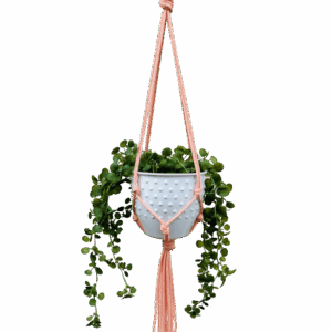 Kwietnik wiszący makrama ze sznurka boho ŁOSOŚ