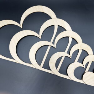 Drewniana obręcz serce obręcze serca do łapaczy