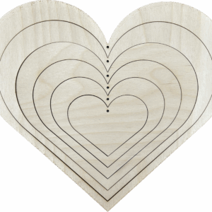 Drewniana obręcz serce obręcze serca do łapaczy