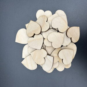 Serce drewniane serduszka 3cm sklejka ozdoba dekor.(30szt)