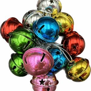 Dzwoneczki ozdobne metalowe mix kolorowe dekoracja