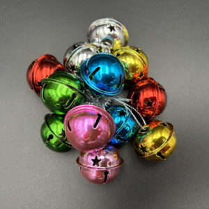 Dzwoneczki ozdobne metalowe mix kolorowe dekoracja