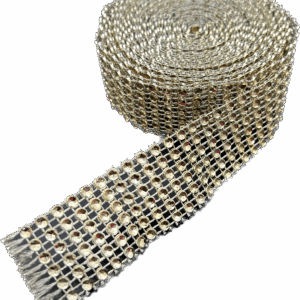 Taśma diamentowa szampańska pas z cyrkoniami