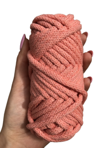 WAS Sznurek bawełniany z rdzeniem łososiowy 20m 5mm WAS