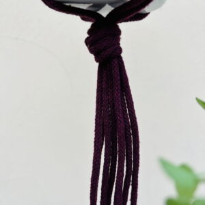 Kwietnik wiszący makrama ze sznurka boho BURGUND