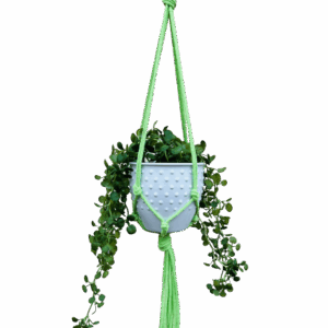 Kwietnik wiszący makrama ze sznurka boho LIMONKA