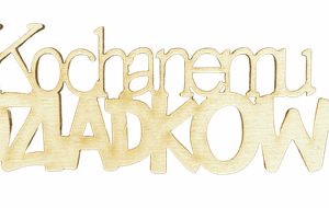 Drewniany napis Kochanemu DZIADKOWI scrapki 1szt