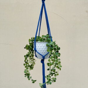 Kwietnik wiszący makrama ze sznurka boho CHABROWY