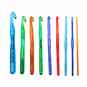 Szydełka akrylowe 9szt.