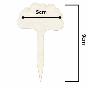 Etykiety tabliczki do roślin brokuł sklejka 10szt