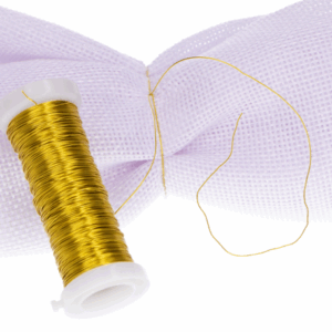 Drucik florystyczny drut złoty wyrobowy 0.3mm 25m