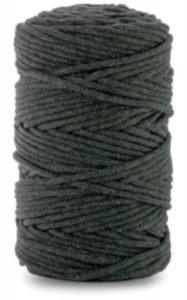 WAS Sznurek bawełniany z rdzeniem 100m 3mm ANTRACYT WAS