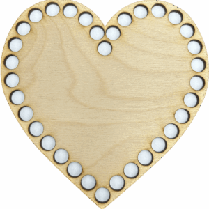 Baza dno koszyka spód drewniane serce 15cm sklejka