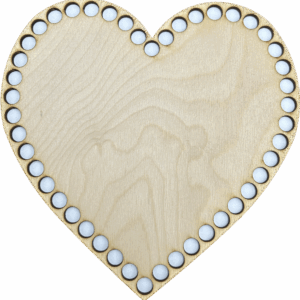 Baza dno koszyka spód drewniane serce 20cm sklejka