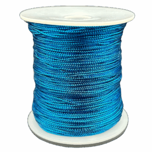 Sznurek metalizowany niebieski 100m 1mm ozdobny