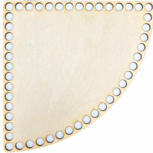 Baza dno do koszyka spód sklejka łuk szydełko 20cm