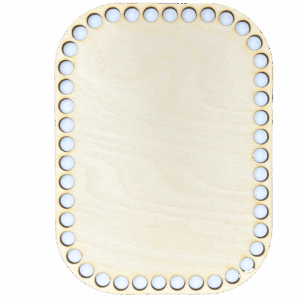 Baza dno do koszyka spód sklejka 20x15 cm szydełko