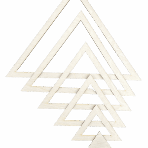 Drewniana obręcz trójkąt obręcze baza sklejka 5szt