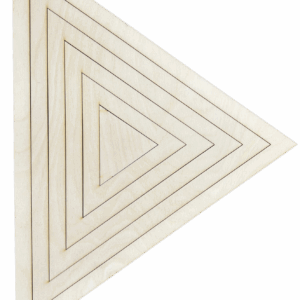 Drewniana obręcz trójkąt obręcze baza sklejka 5szt