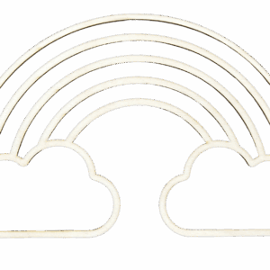 Tęcza drewniana sklejka baza łapacz 18x29cm ozdoba