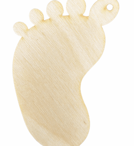 Drewniana stopa stópka eko sklejka decoupage 1szt