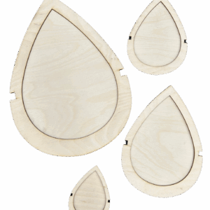 Szablony szablon baza akcesoria do liści piór 4szt