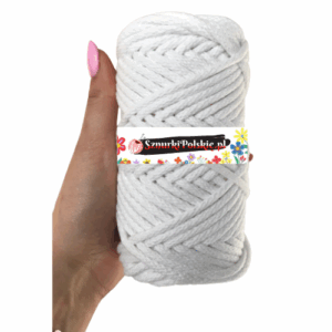 WAS Sznurek bawełniany z rdzeniem biały 50m 5mm WAS