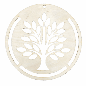 Obręcz baza drewniana drzewko drzewo życia makrama