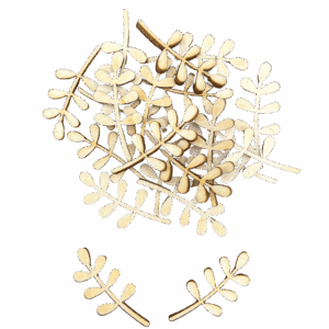 Scrapki drewniane gałązka listki gałązki 10szt