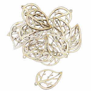 Scrapki drewniane liść listek liście listki 10szt