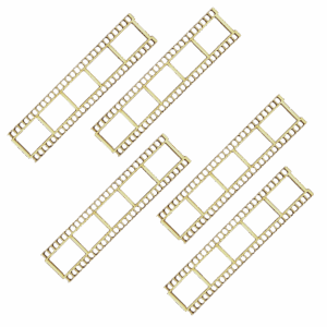 Scrapki drewniane klatka filmowa klisza dekor 5szt